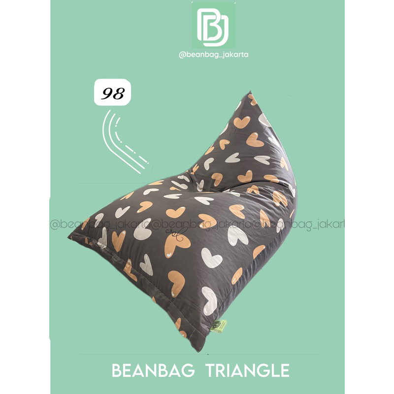 Jual Bean Bag Triangle Size Large Termasuk Isi Siap Pakai Shopee