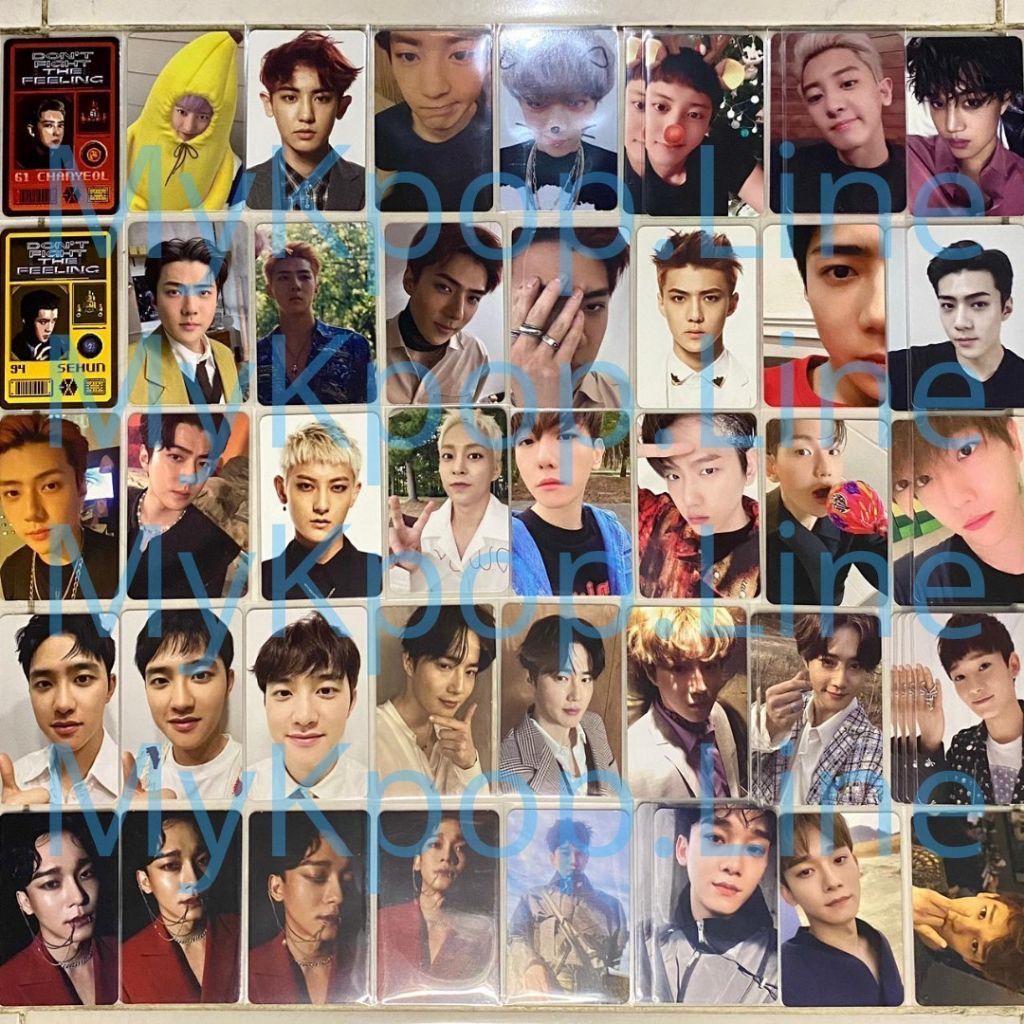 Jual Photocard EXO Album Chanyeol Sehun Baekhyun Kai Tao Xiumin Suho