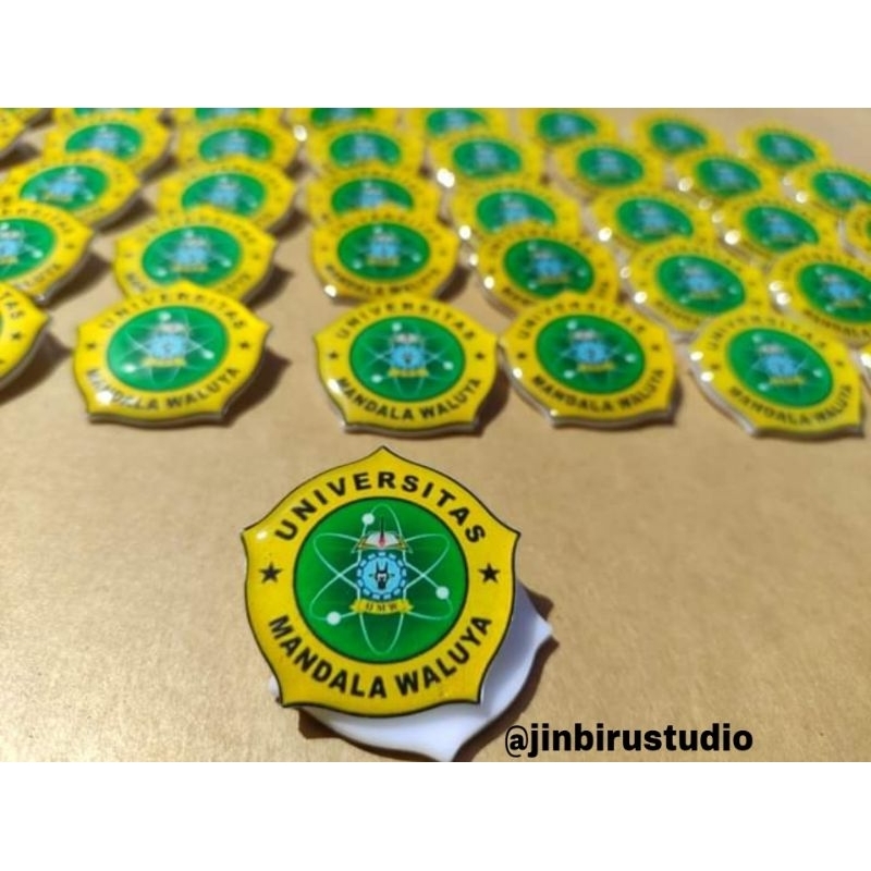 Jual Pin Emblem Medali Logo Sekolah Partai Komunitas Custom Akrilik