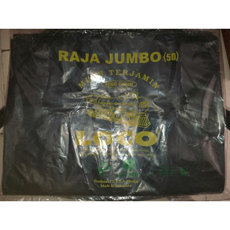 Jual Plastik HDPE Loco Hitam Jumbo Ukuran 50 Kresek Loco Jumbo Berat