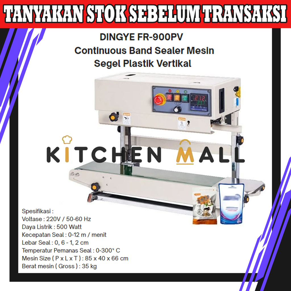 Jual Dingye Fr Pv Continuous Band Sealer Mesin Segel Plastik