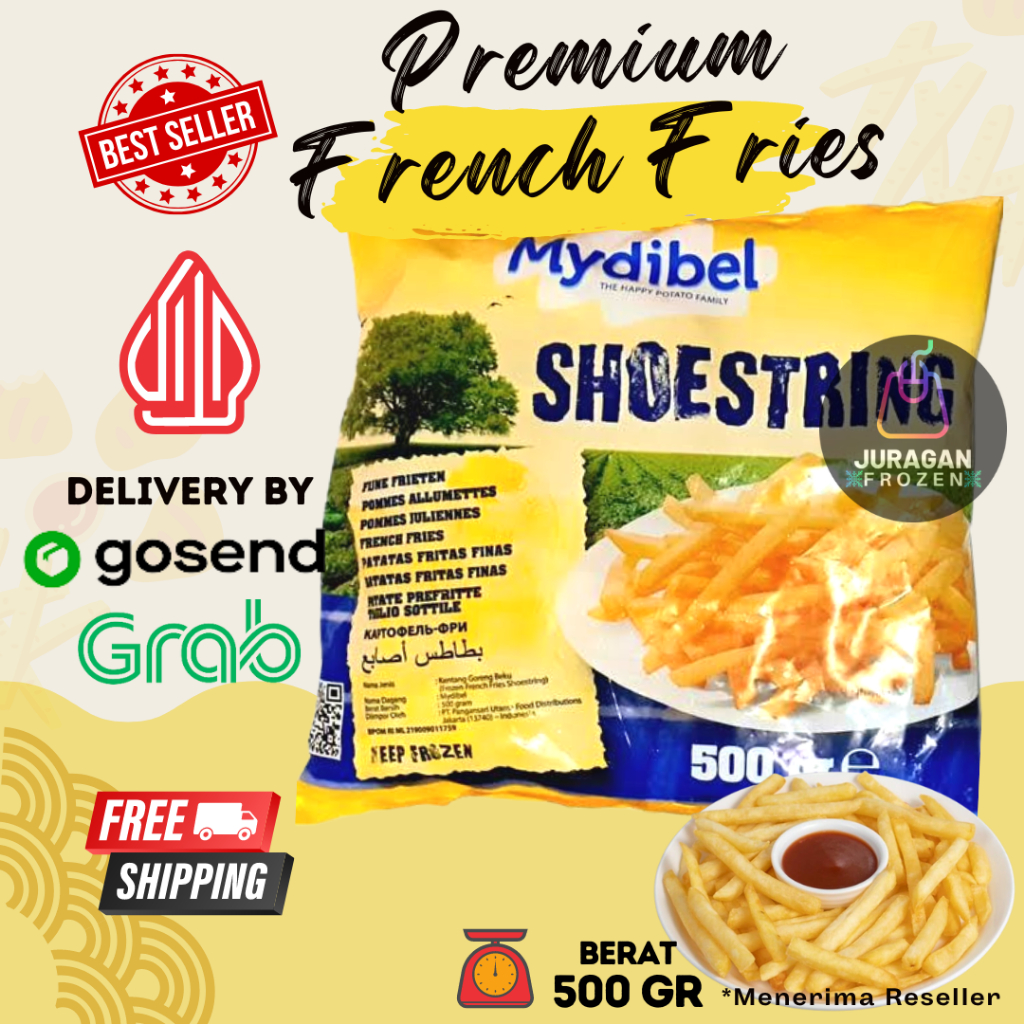 Jual Kentang Goreng French Fries Mydible Shoestring Gr Frozen Kiloan