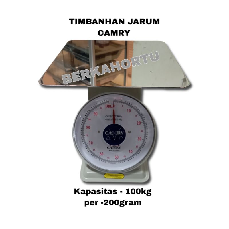 Jual Timbangan Duduk Jarum Camry 100kg Ketelitian 200gram Plat 32x32