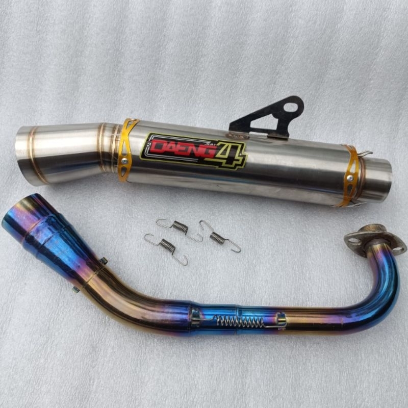 Jual Open Specs Daeng Sai4 Conical Exhaust Pipe Canister And Elbow Mio