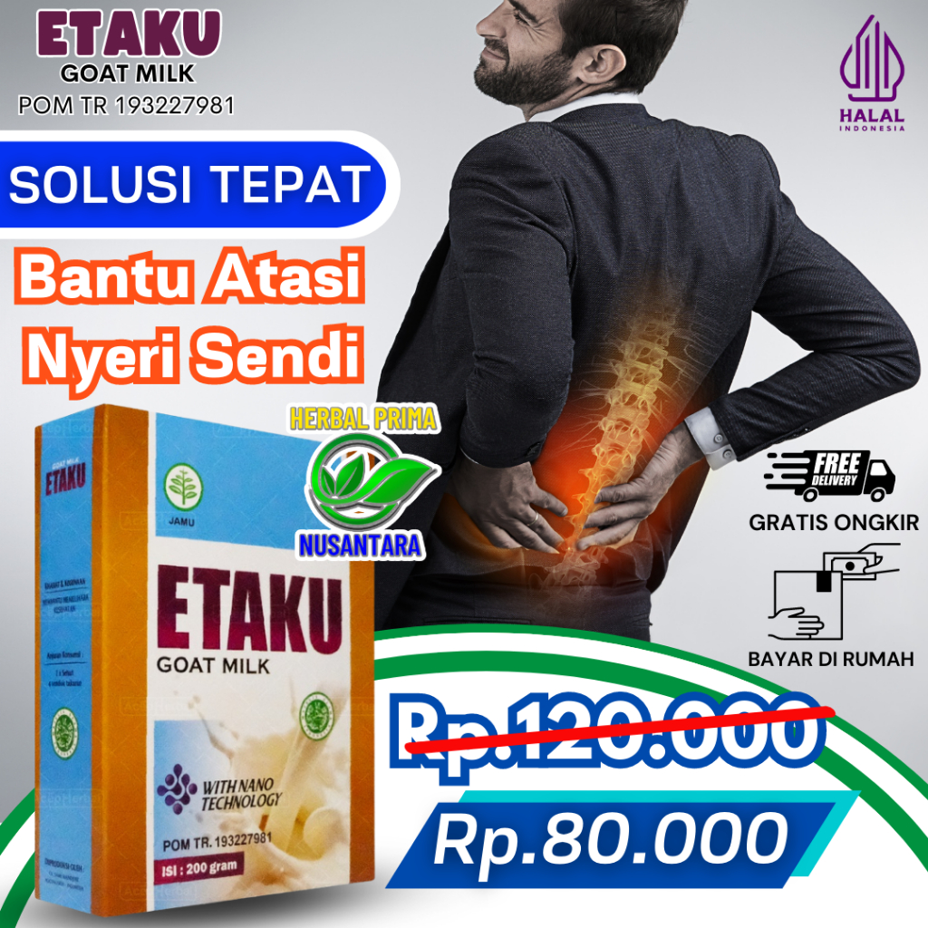 Jual COD Original Etaku Goat Milk Susu Kambing Pencegahan Sendi