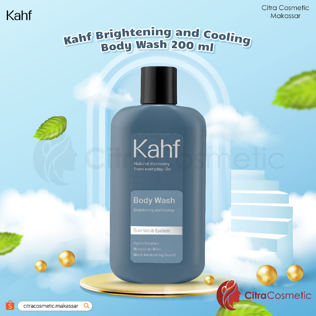 Jual Kahf Brightening And Cooling Body Wash 200 Ml Shopee Indonesia