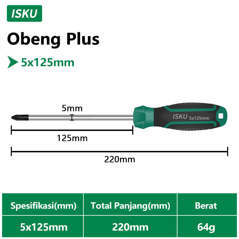 Jual Isku Obeng Plus Minus Magnet Screwdriver Sets Alat Perkakas Obeng