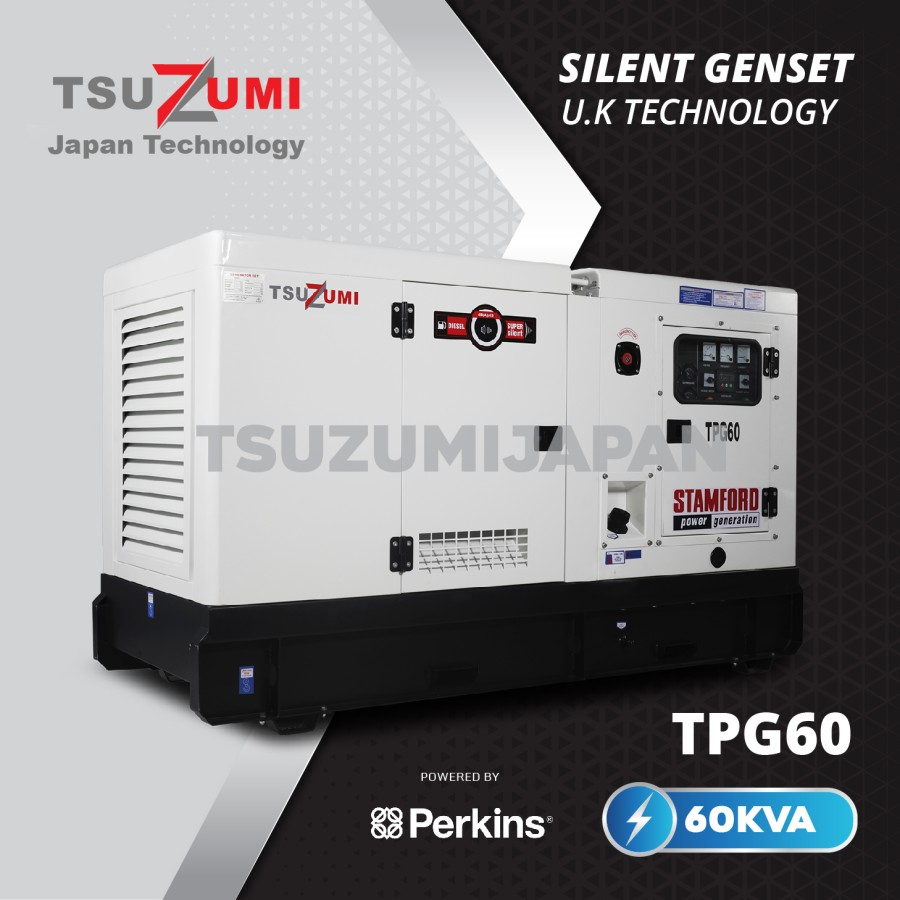 Jual Genset Silent 60 KVA Perkins TPG 60 KVA Perkins Stamford