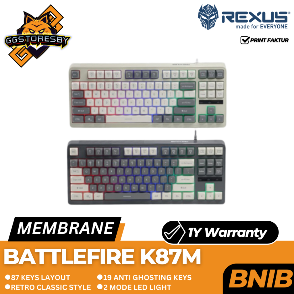 Jual Rexus K M Battlefire Gaming Keyboard Shopee Indonesia