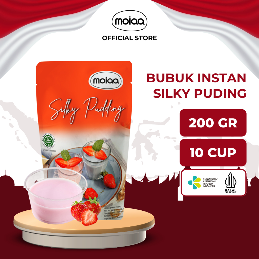 Jual MOIAA Premix Silky Pudding 200 Gram Bubuk Moiaa Instan 19 Varian