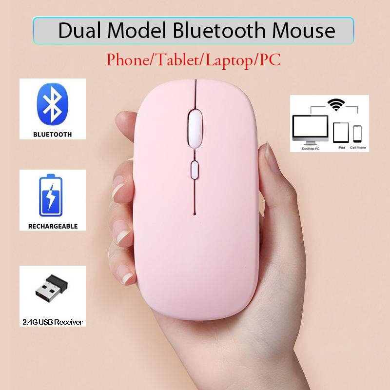 Jual Mouse Wireless Dual Mode Bluetooth Mouse Silent Ghz In