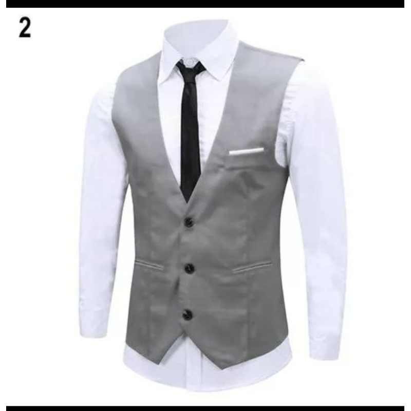 Jual Vest Formal Rompi Jas Blazer Slim Fit Shopee Indonesia