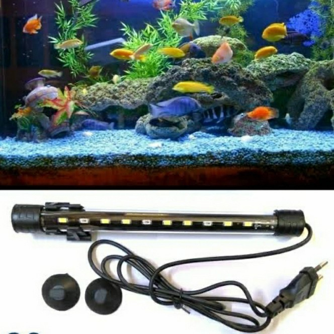 Jual Lampu Celup Aquarium Cm Cahaya Led Kolam Ikan Aquascape Cm