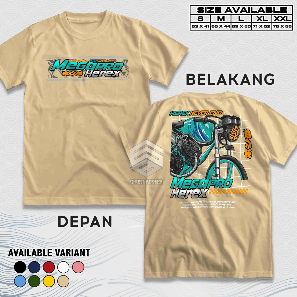 Jual Kaos Racing Honda Megapro Never End Baju Disto Motor Herex Honda