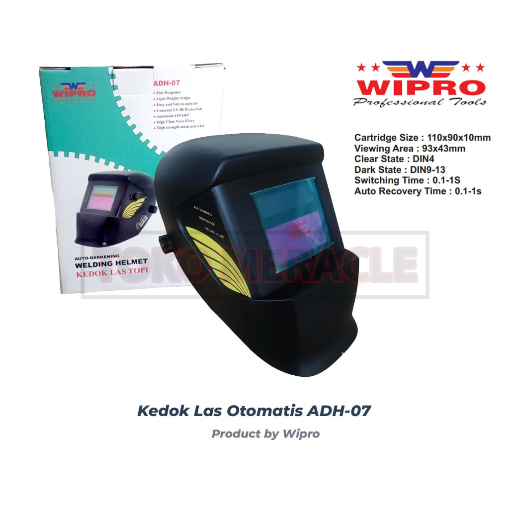 Jual WIPRO Kedok Las Otomatis ADH7 Topeng Las Auto Dark ADH 7