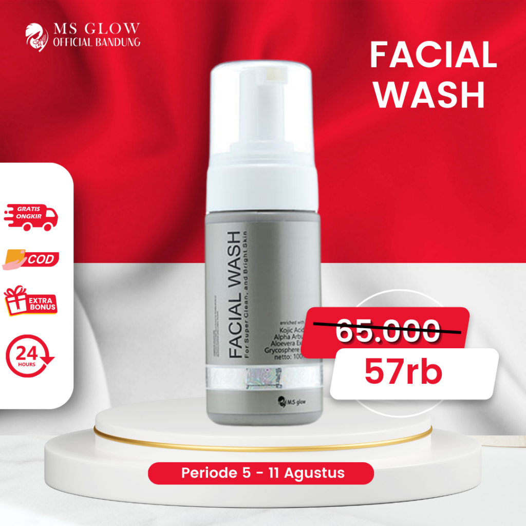 Jual Facial Wash Sabun Cuci Muka Ms Glow Perawatan Wajah Termurah