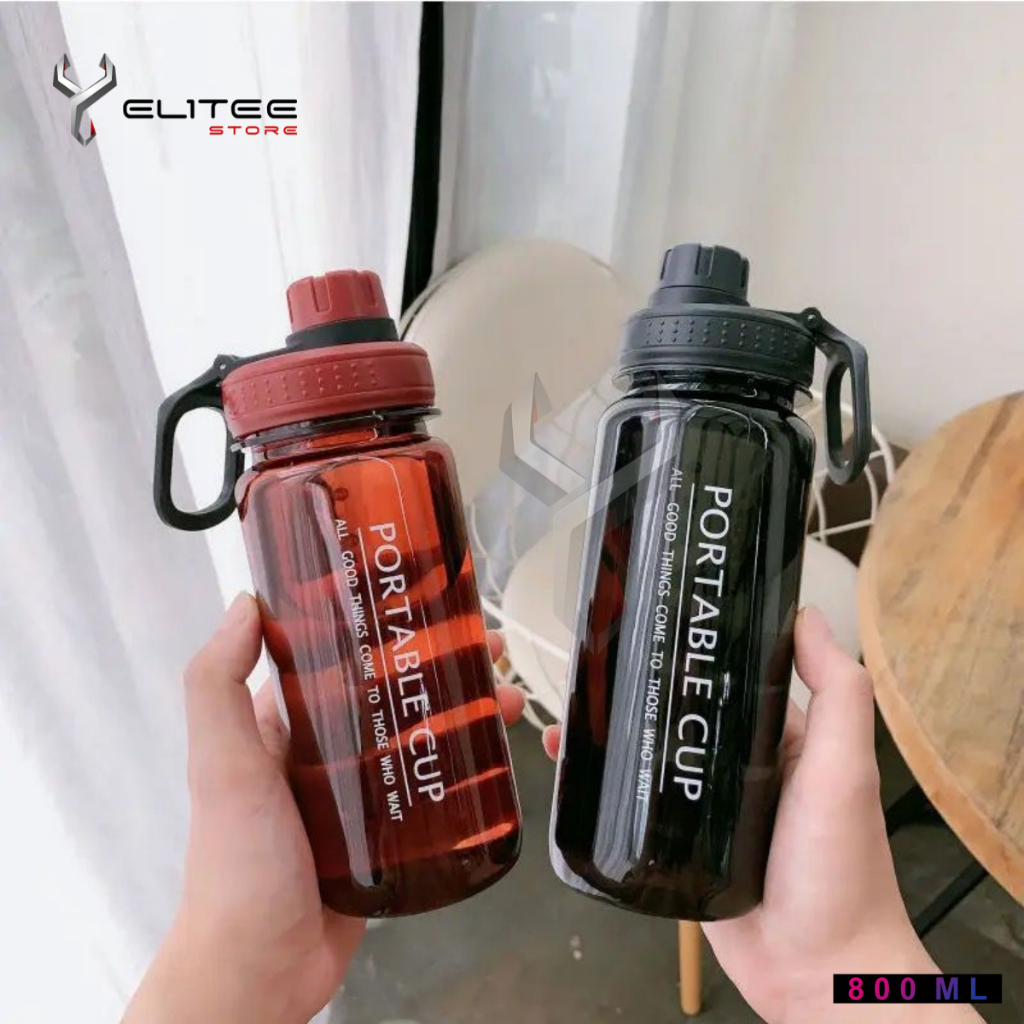 Jual ELITEE BOTOL MINUM PORTABLE CUP BPA FREE BOTOL MINUM 800ML BOTOL