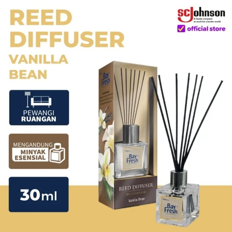 Jual Bayfresh Reed Disffuser Full Set 30ml Botol Kaca Rotan