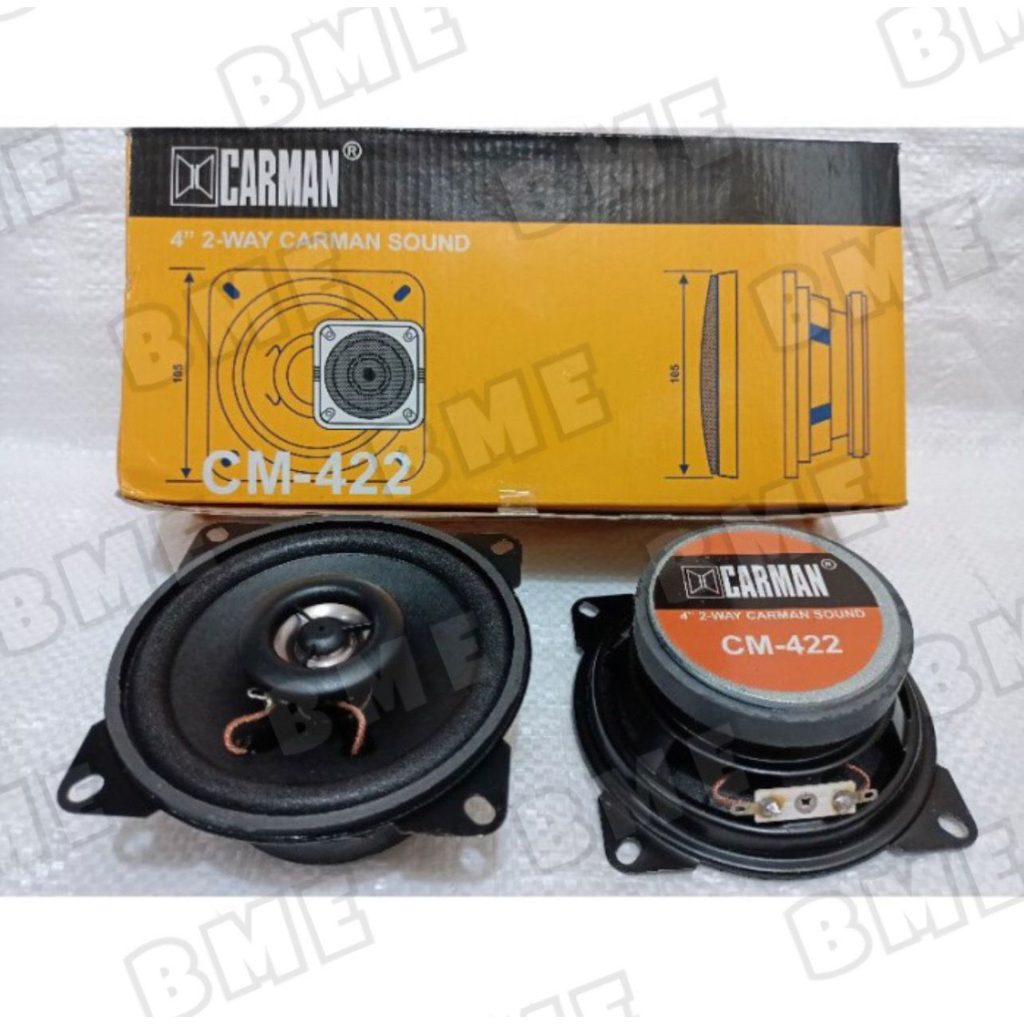 Jual SPEAKER COAXIAL 4 Inch 50 Watt 2 Way Speaker Pintu Mobil CARMAN CM