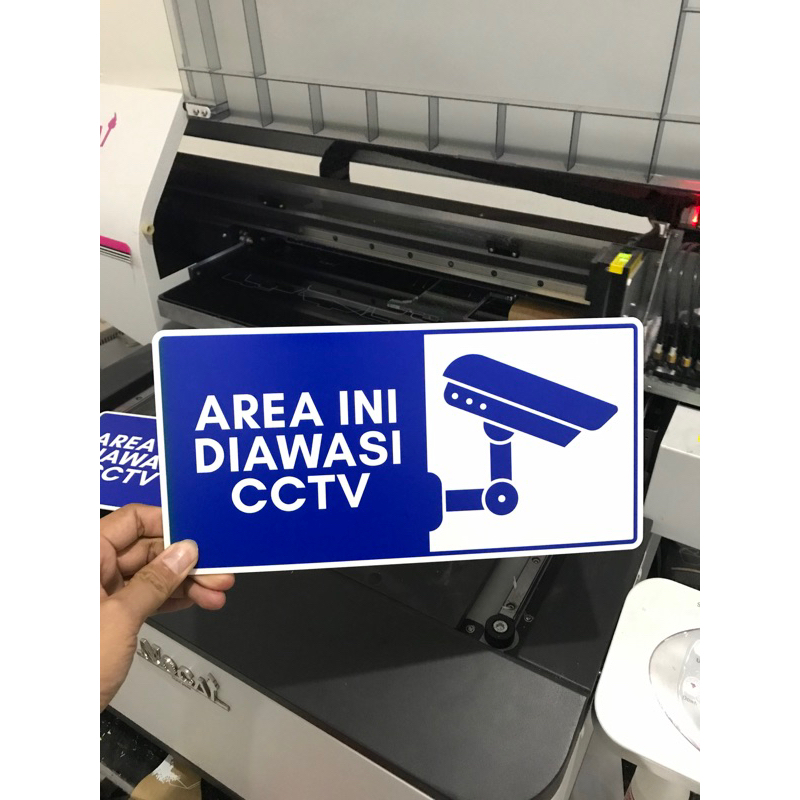 Jual Papan Area Ini Diawasi Cctv Akrilik Shopee Indonesia