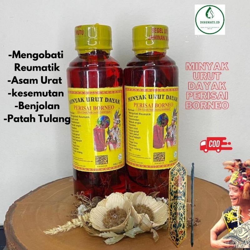 Jual Minyak Urut Dayak Perisai Borneo Asli 250ml Shopee Indonesia