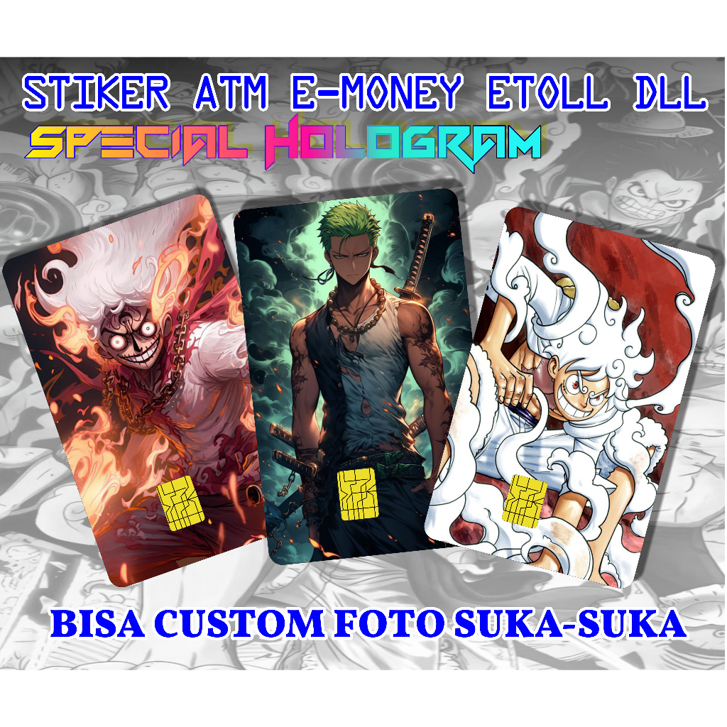 Jual Stiker Stiker Garskin Kartu Atm Skin Card Anime Stiker Kartu Atm