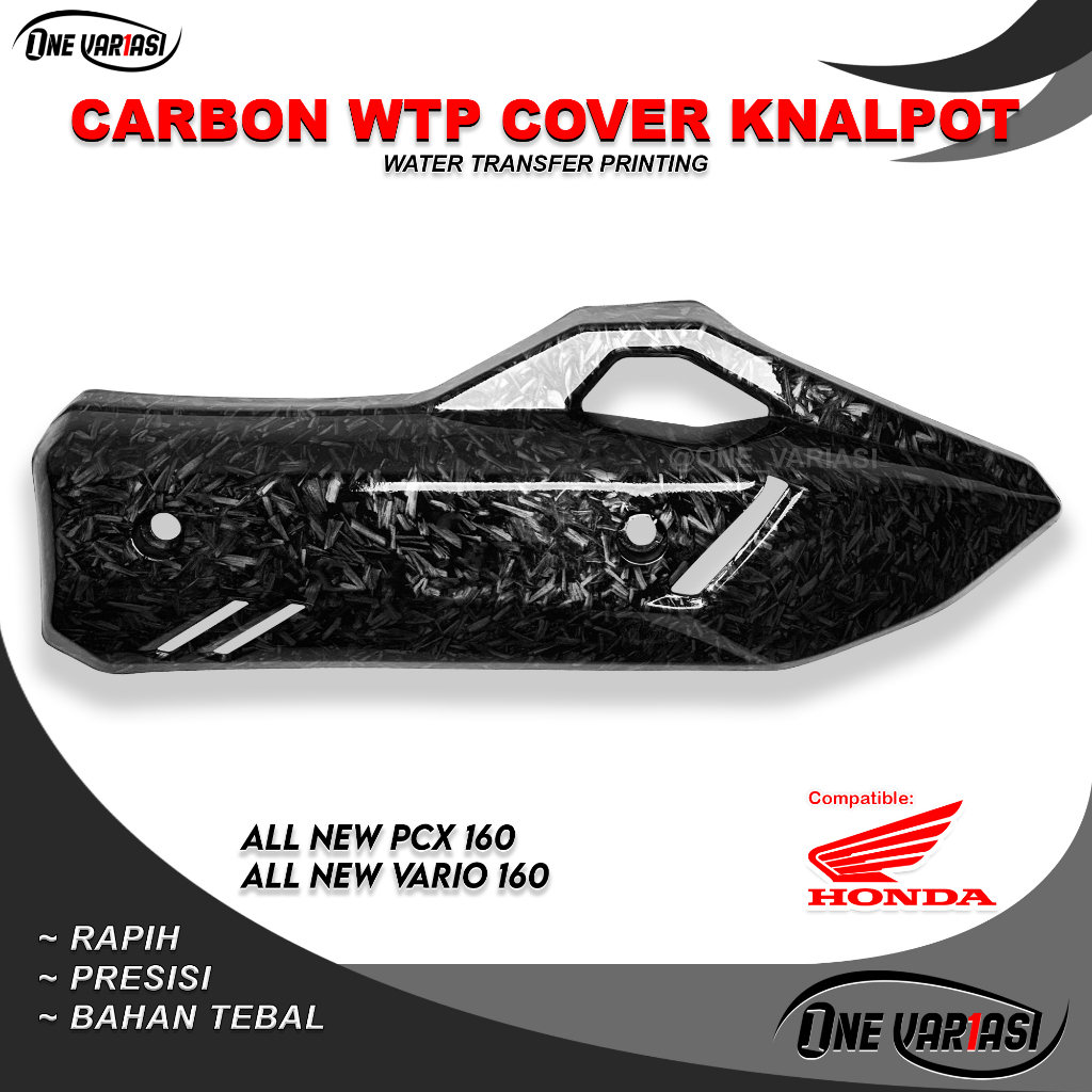 Jual Cover Tutup Knalpot Carbon Forged Pcx New Vario New