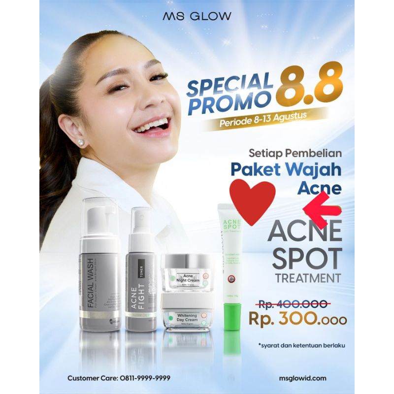 Jual Paket Acne Acne Spot Treatment Ms Glow Shopee Indonesia