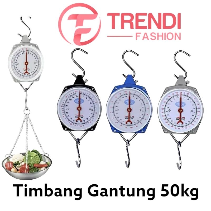 Jual Timbangan Gantung 50kg Timbangan Gantung Jarum Besi Shopee