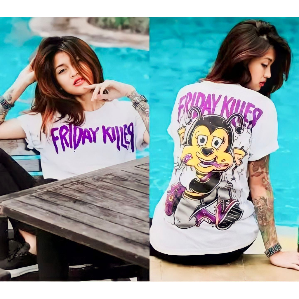 Jual Kaos Wanita Friday Killer T Shirt Distro Pria Wanita Kekinian Kaos