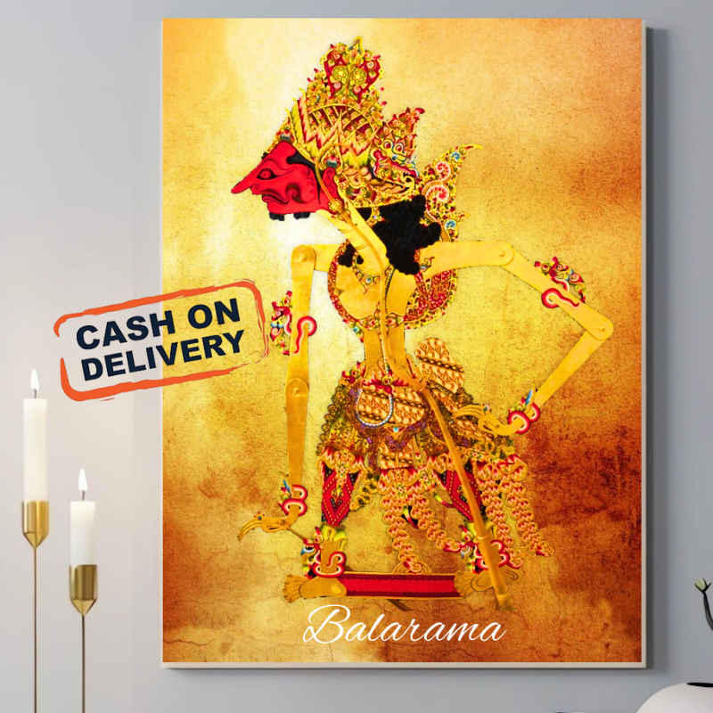 Jual Poster Wayang Kulit Balarama Untuk Hiasan Dinding Atau Wall Dekor