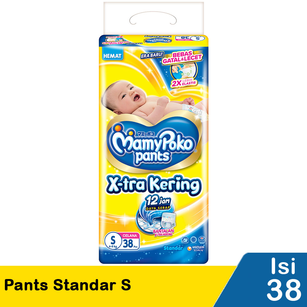 Jual Mamy Poko Pants Standar Xtra Kering S38 M32 L28 XL26 XXL24 Toko