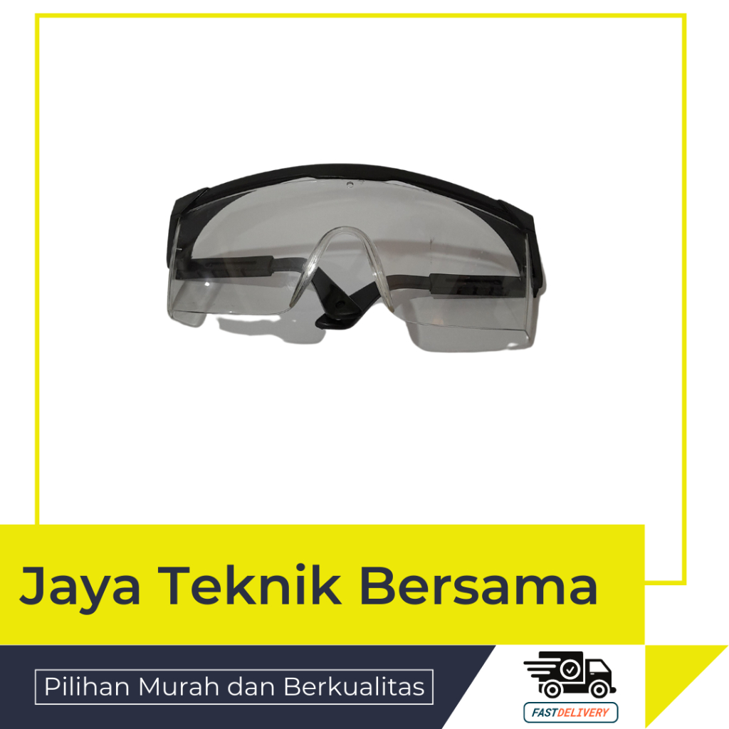 Jual Kacamata Las Kaca Mata Safety Gurinda Laboratorium Bening