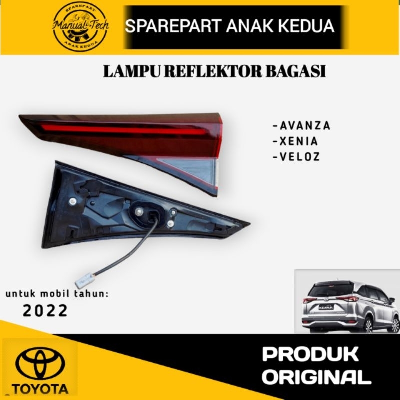 Jual Reflektor Lampu Bagasi Avanza 2022 Xenia 2022 Veloz 2022 Lampu