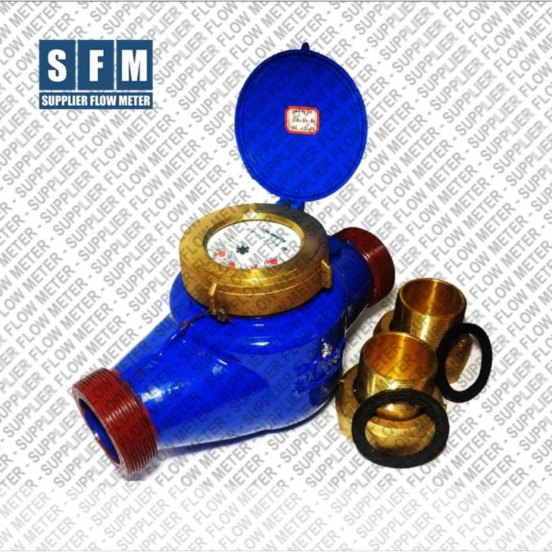 Jual WATER METER 2 INCH CALIBRATE DN50 CONNECTION SCREW DRAT 50MM