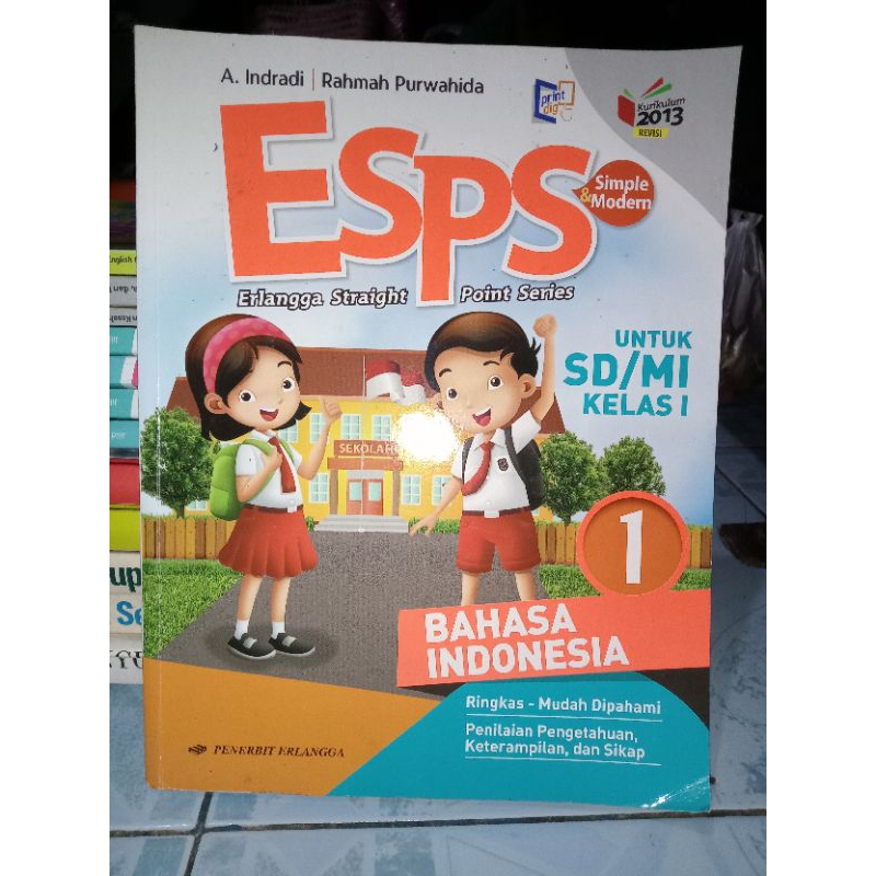 Jual BUKU BEKAS ORIGINAL ESPS MATEMATIKA BAHASA INDONESIA PPKN IPA ILMU