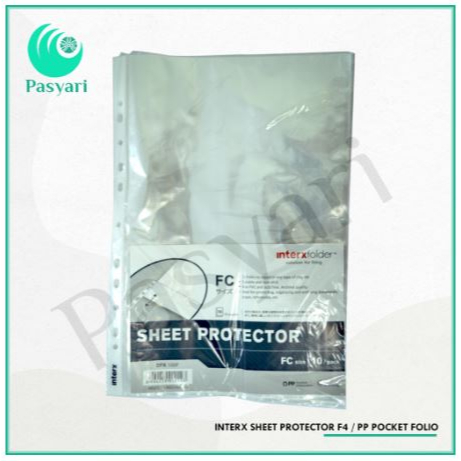 Jual INTERX SHEET PROTECTOR A4 10 PER PACK PP POCKET Shopee Indonesia