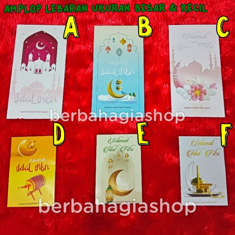 Jual Amplop Angpao Lebaran Idul Fitri Ukuran Besar Dan Kecil Terbaru