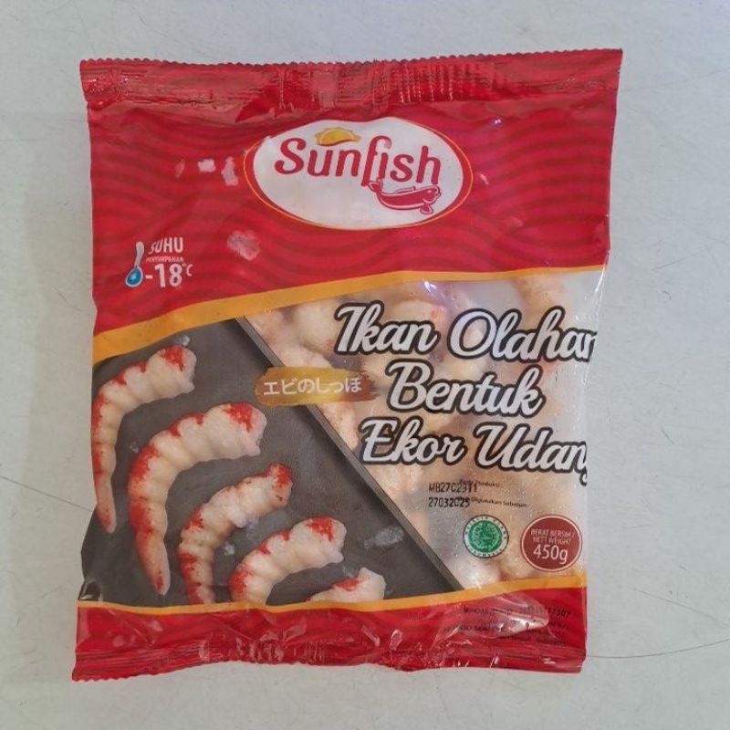 Jual Sunfish Ekor Udang 450gr Ikan Olahan Bentuk Ekor Udang Shopee