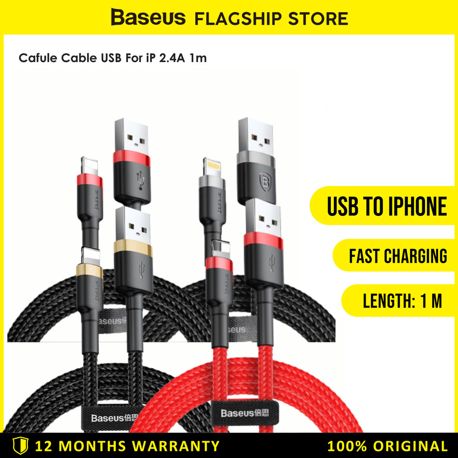 Jual Baseus Cafule Kabel Charger Usb A To Lightning M Calklf B