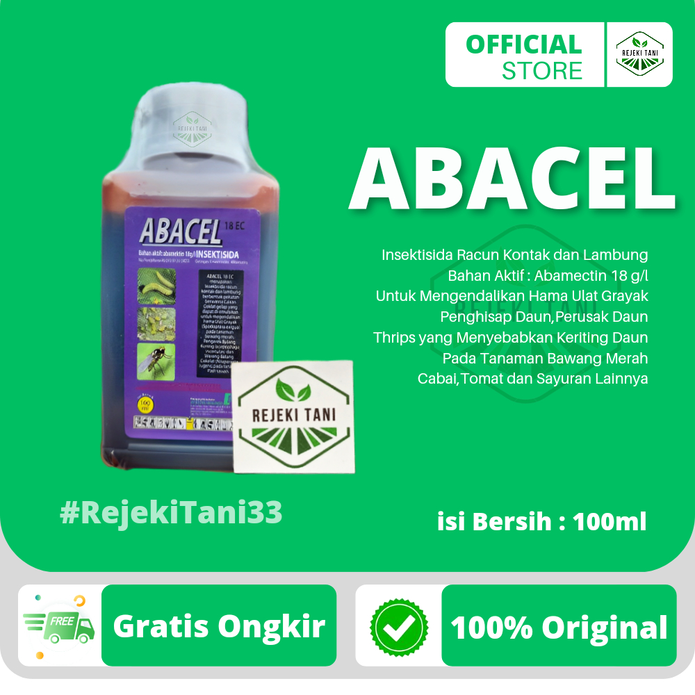 Jual Insektisida ABACEL 18EC 100ml Racun Kontak Dan Lambung Untuk