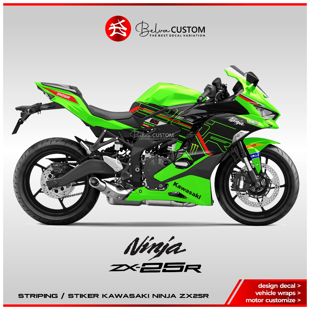 Jual Striping Zx R Livery Krt Wsbk Racing Stiker Motor Kawasaki