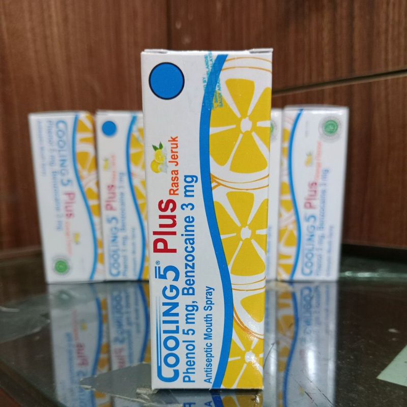 Jual Cooling 5 Plus Antiseptic Mouth Spray Rasa Jeruk 15ml Shopee