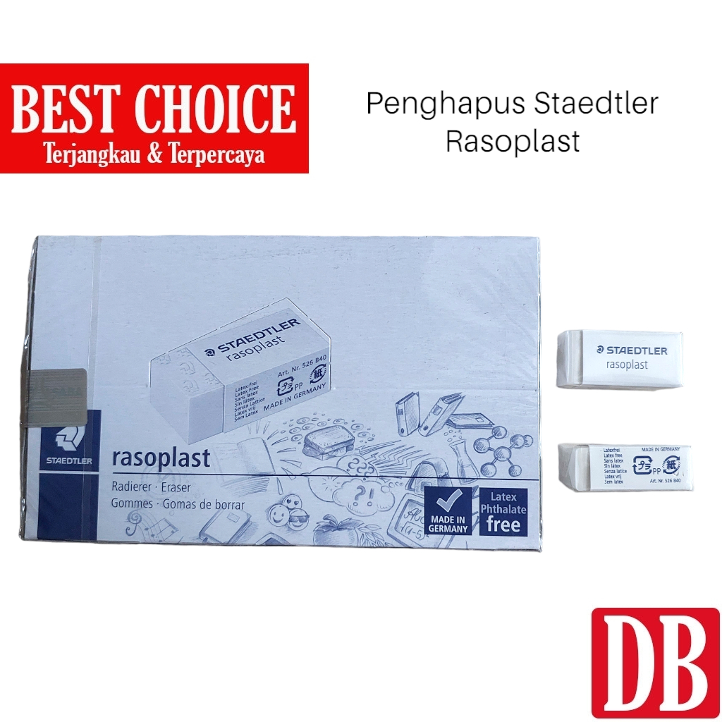 Jual Pcs Penghapus Eraser Staedtler Rasoplast Kecil B Putih