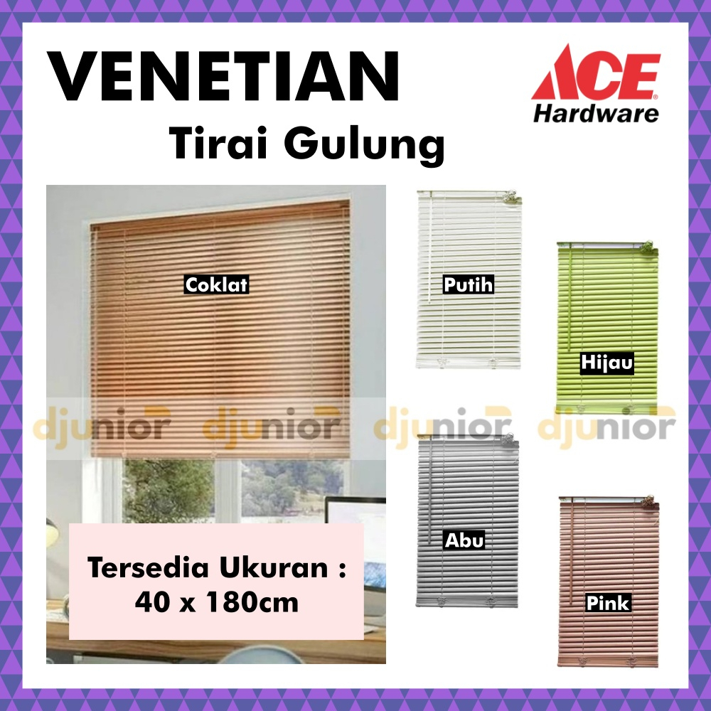 Jual Ace Forhom Tirai Gulung Lipat Jendela Kaca Roller Blind Venetian