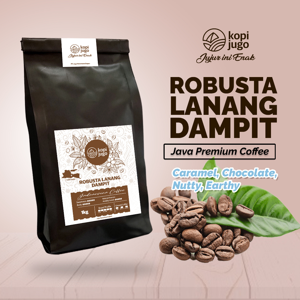 Jual KOPI JUGO Kopi Lanang Peaberry Robusta Dampit Biji Kopi Bubuk