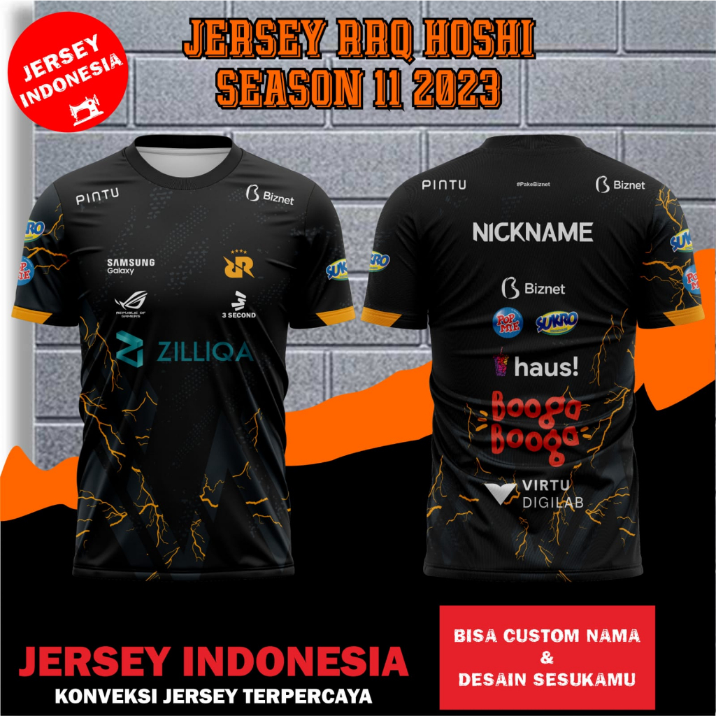 Jual Jersey Rrq Hoshi Mpl Season Baju Gaming Esport Mobile