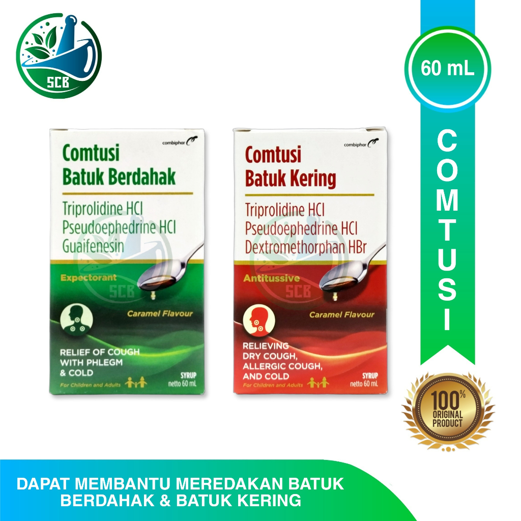 Jual Comtusi Syup 60 ML Sirup Batuk Berdahak Batuk Kering Pilek