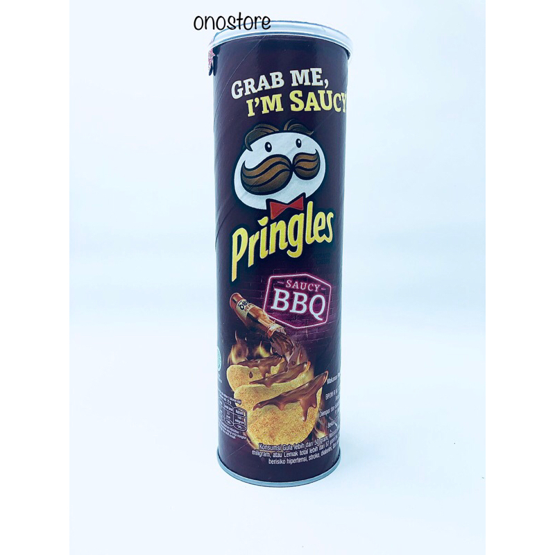 Jual Pringles Potato Crispy 102 Gram Saucy BBQ Shopee Indonesia