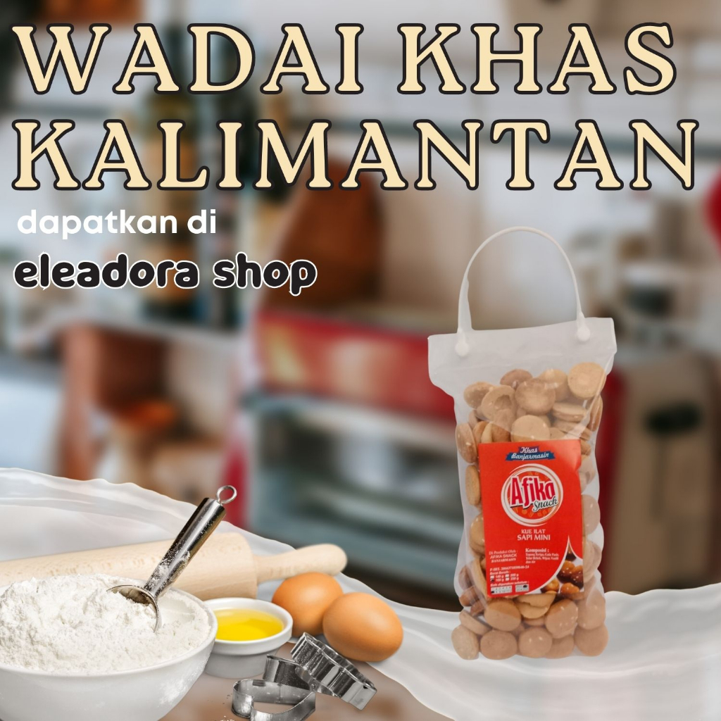 Jual Kue Ilat Sapi Afika Khas Banjarmasin Kemasan 150 Gram Shopee